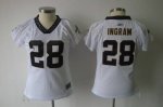 Jerseys Factory Cheap Saints #28 Mark Ingram White Women's Field