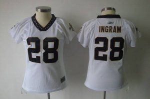 Jerseys Factory Cheap Saints #28 Mark Ingram White Women's Field