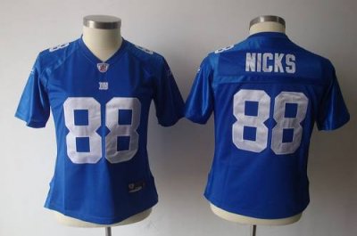 Jerseys Factory Cheap Giants #88 Hakeem Nicks Blue Women's Team