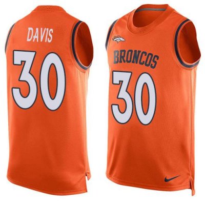 Jerseys Factory Cheap Nike Broncos #30 Terrell Davis Orange Team