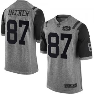 Jerseys Factory Cheap Nike Jets #87 Eric Decker Gray Men's Stitc