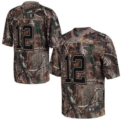 Jerseys Factory Cheap Nike Colts #12 Andrew Luck Camo Men's Embr
