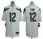 Jerseys Factory Cheap Nike Seahawks #12 Fan White Men's Stitched