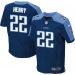 Jerseys Factory Cheap Nike Titans #22 Derrick Henry Navy Blue Al