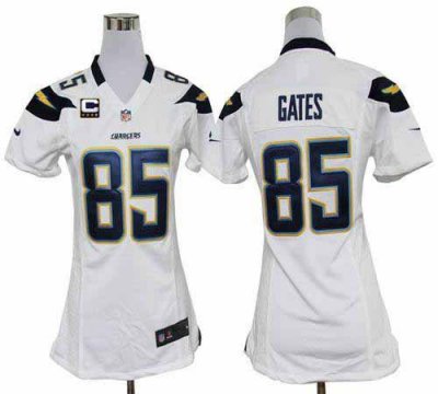 Jerseys Factory Cheap Nike Chargers #85 Antonio Gates White With