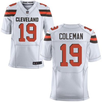 Jerseys Factory Cheap Nike Browns #19 Corey Coleman White Men's