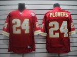 Jerseys Factory Cheap Chiefs #24 Brandon Flowers Red Stitched NF