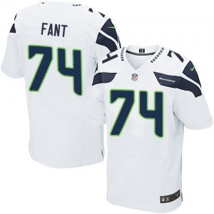 Jerseys Factory Cheap Nike Seahawks #74 George Fant White Men's