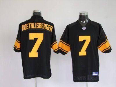 Jerseys Factory Cheap Steelers #7 Ben Roethlisberger Black With