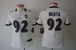 Jerseys Factory Cheap Nike Ravens #92 Haloti Ngata White With Ar