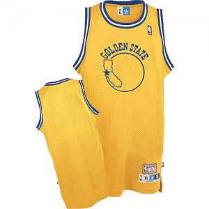 Jerseys Factory Cheap Warriors Blank Gold Throwback Stitched NBA