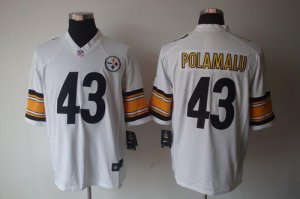 Jerseys Factory Cheap Nike Steelers #43 Troy Polamalu White Men'