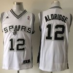 Jerseys Factory Cheap Spurs #12 LaMarcus Aldridge White Home Sti