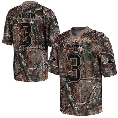 Jerseys Factory Cheap Nike Seahawks #3 Russell Wilson Camo Men's