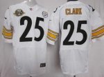Jerseys Factory Cheap Nike Steelers #25 Ryan Clark White With 80