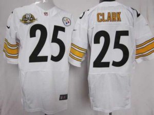 Jerseys Factory Cheap Nike Steelers #25 Ryan Clark White With 80