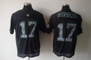 Jerseys Factory Cheap Sideline Black United Jets #17 Plaxico Bur