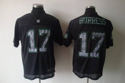 Jerseys Factory Cheap Sideline Black United Jets #17 Plaxico Bur