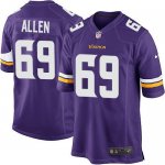 Jerseys Factory Cheap Nike Vikings #69 Jared Allen Purple Team C
