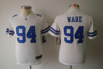 Jerseys Factory Cheap Nike Cowboys #94 DeMarcus Ware White Youth