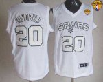 Jerseys Factory Cheap Spurs #20 Manu Ginobili White Winter On-Co