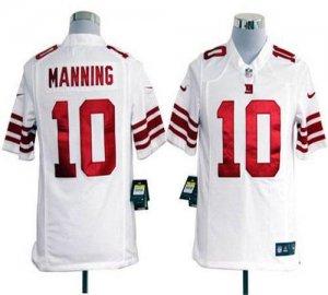 Jerseys Factory Cheap Nike Giants #10 Eli Manning White Men's Em
