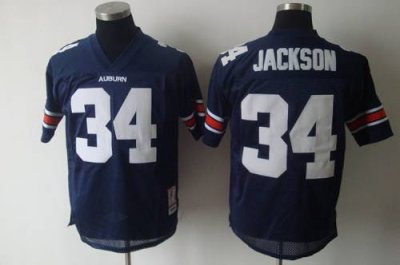 Jerseys Factory Cheap Tigers #34 Bo Jackson Blue Embroidered NCA