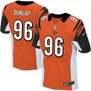 Jerseys Factory Cheap Nike Bengals #96 Carlos Dunlap Orange Alte