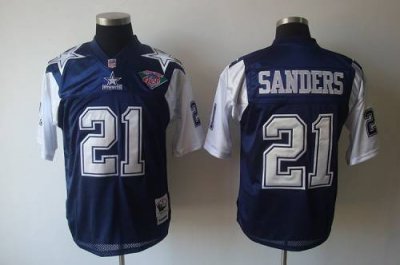 Jerseys Factory Cheap Mitchell & Ness Cowboys #21 Deion Sanders