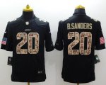 Jerseys Factory Cheap Nike Lions #20 Barry Sanders Black Men's S