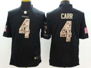 Jerseys Factory Cheap Nike Raiders #4 Derek Carr Black Men's Sti