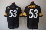 Jerseys Factory Cheap Nike Steelers #53 Maurkice Pouncey Black W
