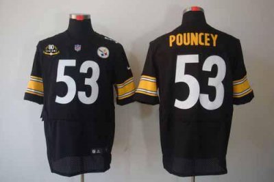 Jerseys Factory Cheap Nike Steelers #53 Maurkice Pouncey Black W