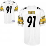 Jerseys Factory Cheap Steelers #91 Aaron Smith White Stitched NF