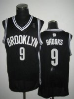 Jerseys Factory Cheap Nets #9 MarShon Brooks Black Road Embroide
