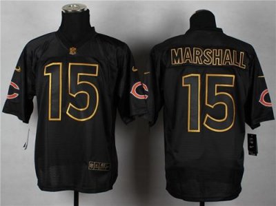 Jerseys Factory Cheap Nike Bears #15 Brandon Marshall Black Gold