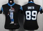 Jerseys Factory Cheap Nike Panthers #89 Steve Smith Black Team C