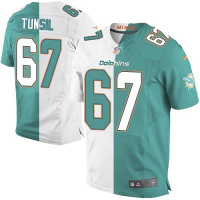 Jerseys Factory Cheap Nike Dolphins #67 Laremy Tunsil Aqua Green