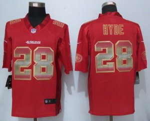 Jerseys Factory Cheap Nike 49ers #28 Carlos Hyde Red Team Color