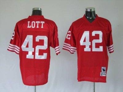 Jerseys Factory Cheap Mitchell and Ness 49ers Ronnie Lott Premie