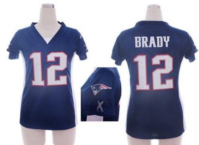 Jerseys Factory Cheap Nike Patriots #12 Tom Brady Navy Blue Team