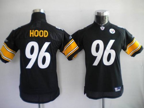 Jerseys Factory Cheap Steelers #96 Evander Hood Black Stitched N
