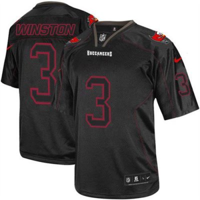 Jerseys Factory Cheap Nike Buccaneers #3 Jameis Winston Lights O