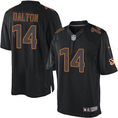 Jerseys Factory Cheap Nike Bengals #14 Andy Dalton Black Men's E