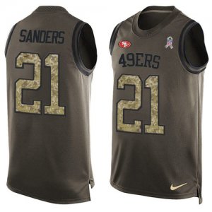 Jerseys Factory Cheap Nike 49ers #21 Deion Sanders Green Men's S
