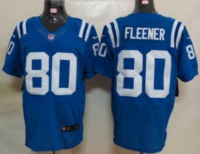 Jerseys Factory Cheap Nike Colts #80 Coby Fleener Royal Blue Tea
