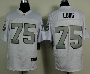 Jerseys Factory Cheap Nike Raiders #75 Howie Long White Silver N