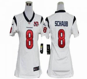 Jerseys Factory Cheap Nike Texans #8 Matt Schaub White With 10th