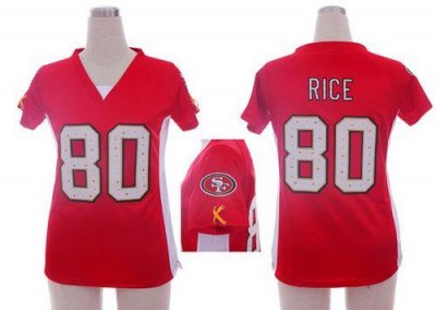 Jerseys Factory Cheap Nike 49ers #80 Jerry Rice Red Team Color D