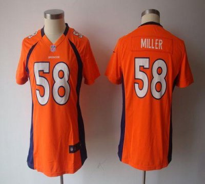 Jerseys Factory Cheap Nike Broncos #58 Von Miller Orange Team Co